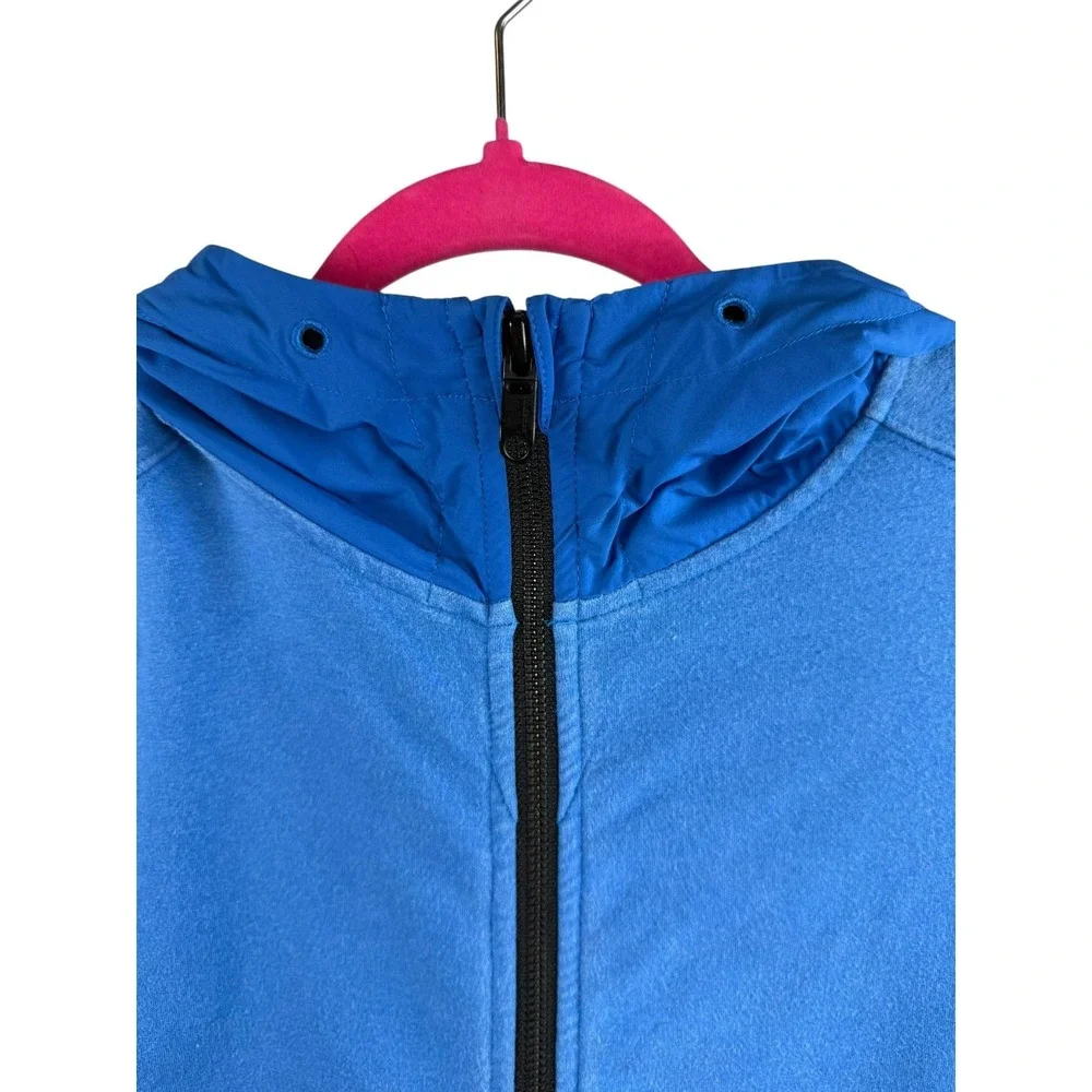 Lululemon Hoodie Mens Medium Blue Full Zip Hooded Hybrid Athletic Pockets‎ Gym
